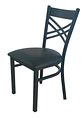 Silla Metal Alaska Tapiz Vinil Negro Bcasual - Pack De 2 - Miniatura 5