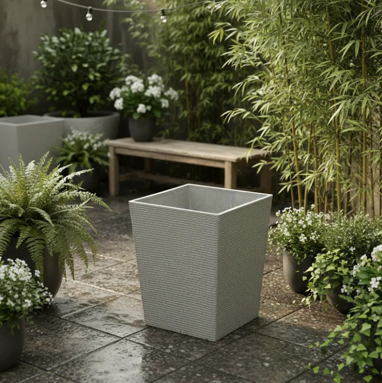 Macetero 53 cm Alto x 42 cm Lineas Horizontal 4