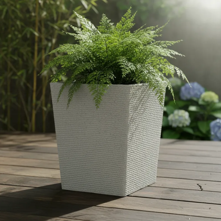 Macetero 53 cm Alto x 42 cm Lineas Horizontal 1