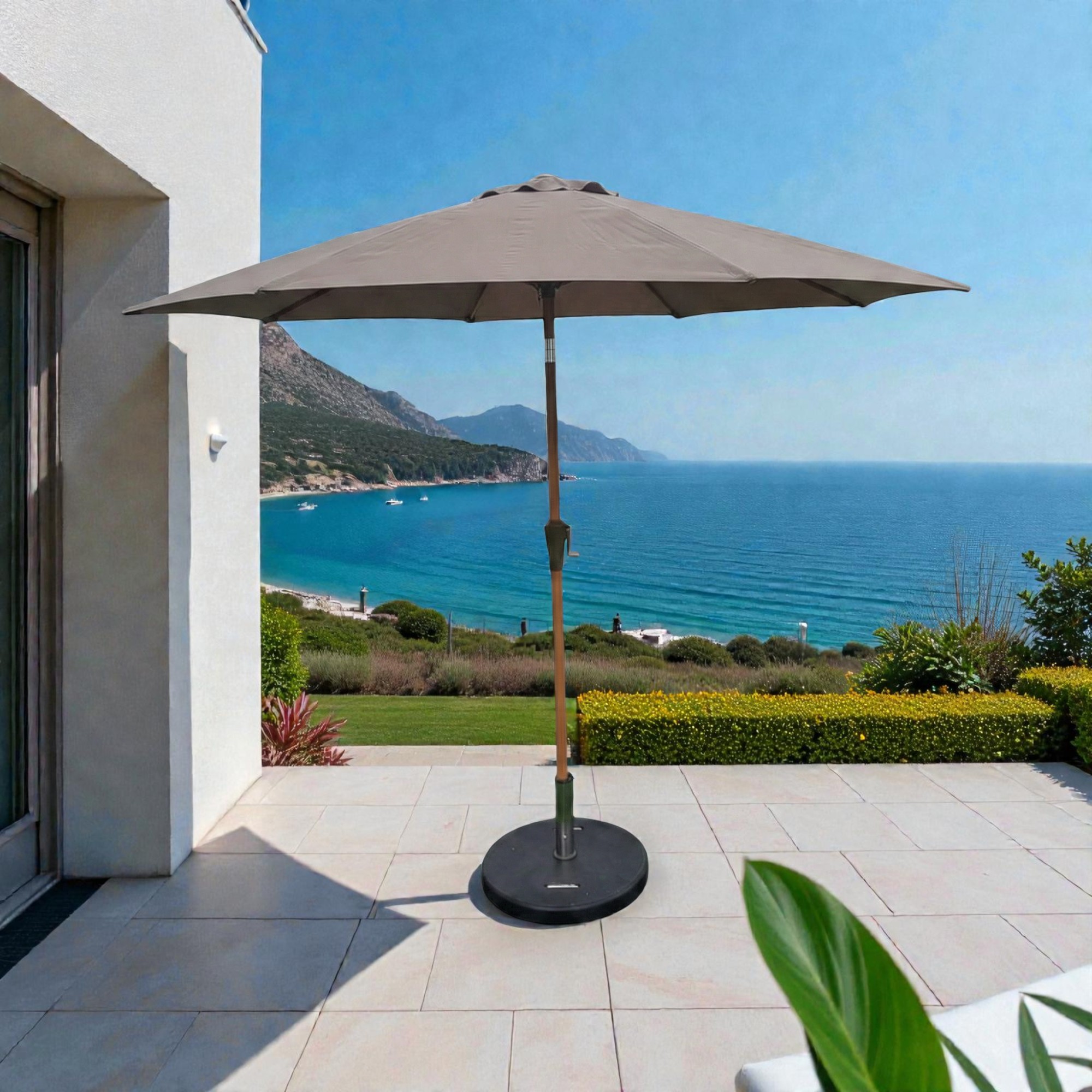 Quitasol para Terraza Portugal Ø 2.7 – con base 50kg - bCasual 1