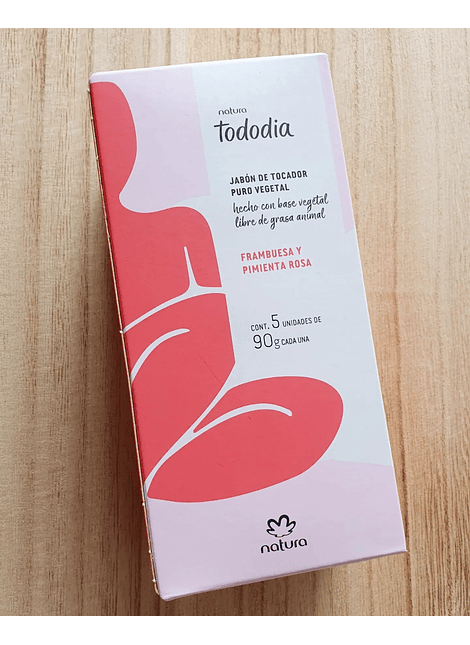 CAJA JABONES TODODIA FRAMBUESA Y PIMIENTA ROSA