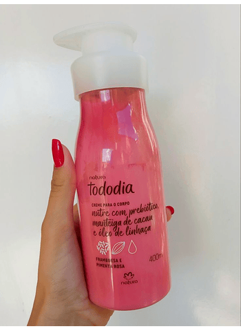CREMA CUERPO FRAMBUESA Y PIMIENTA ROSA 400 ML TODODIA NATURA