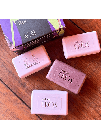 CAJA JABONES EKOS ACAI 4x100 GRS NATURA