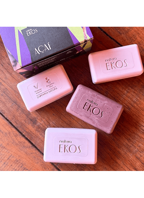 CAJA JABONES EKOS ACAI 4x100 GRS NATURA