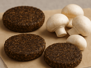 🍔Hamburguesa de champiñones orgánicos y quinua - 3 unidades 