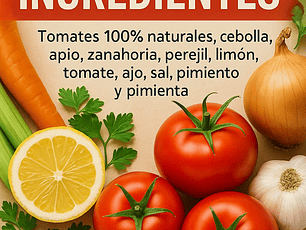 🥫Salsa napolitana 100% tomates.  Villa Santos 480 g 