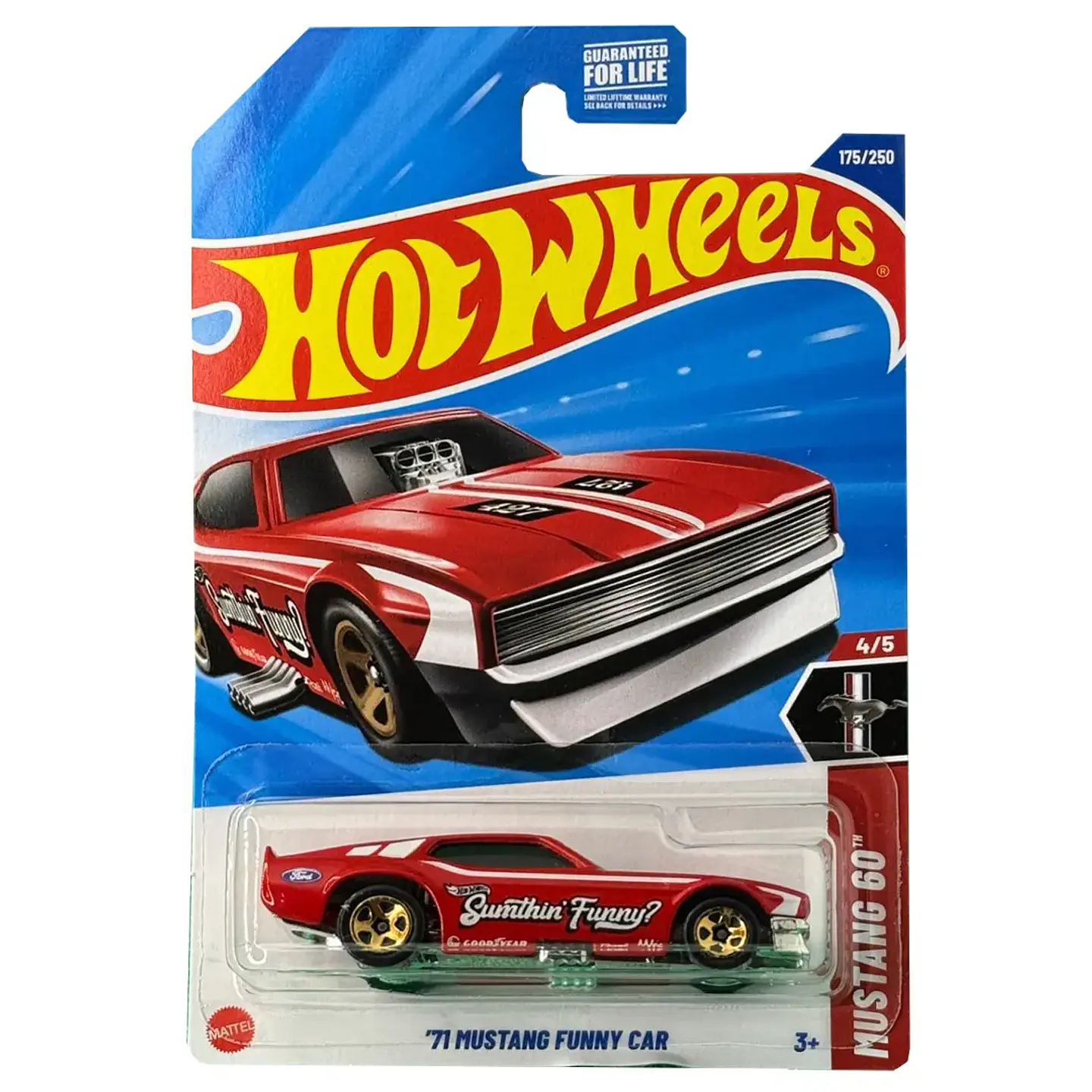 Mattel Hot Wheels - 71 Mustang Funny Car - Serie Mustang 60 4/5 - Escala 1:64, Juguete de Colección | Tienda Bozz Chile 1