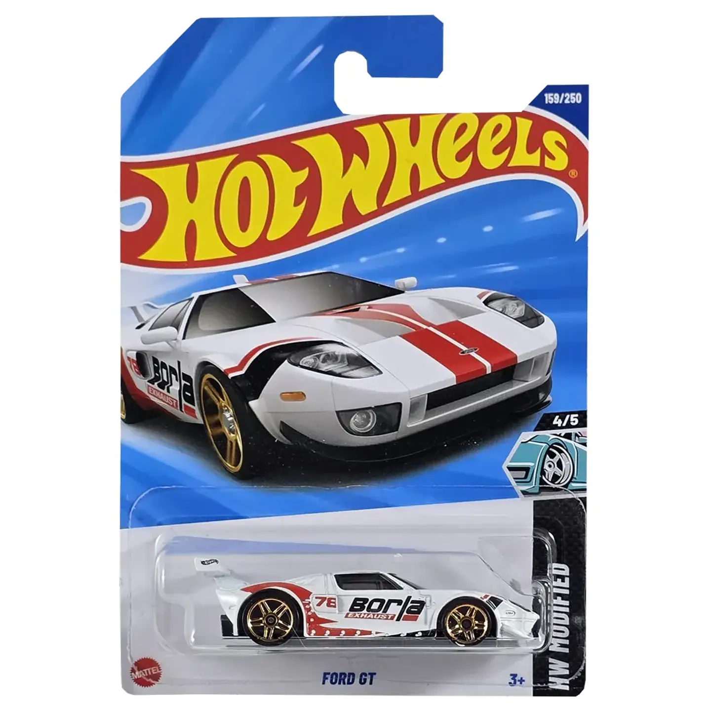 Mattel Hot Wheels Ford Gt - Modified 4/5 Escala 1:64 Juguete de Colección 1