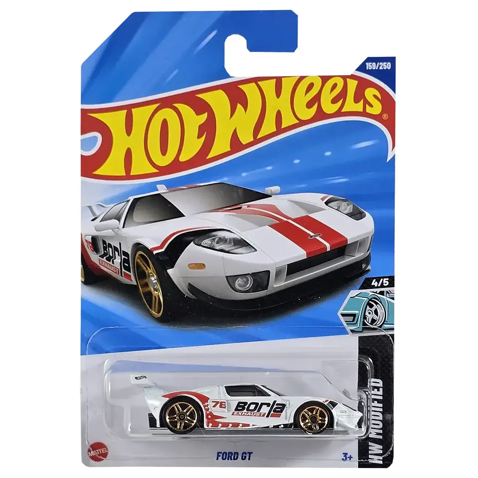 Mattel Hot Wheels Ford Gt - Modified 4/5 Escala 1:64 Juguete de Colección 1
