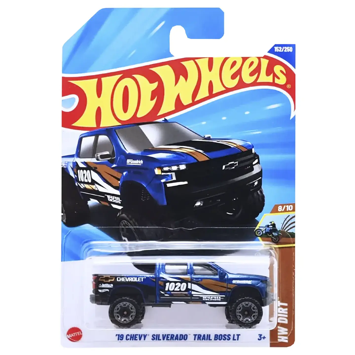 Mattel Hot Wheels - 19 Chevy Silverado Trail Boss Lt - Dirt 8/10 - Escala 1:64 Juguete de Colección 1