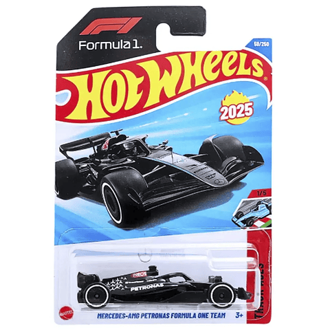 Mattel Hot Wheels - Mercedes AMG Petronas Formula 1 - Track Aces 1/5 F1 - Escala 1:64 Juguete de Colección