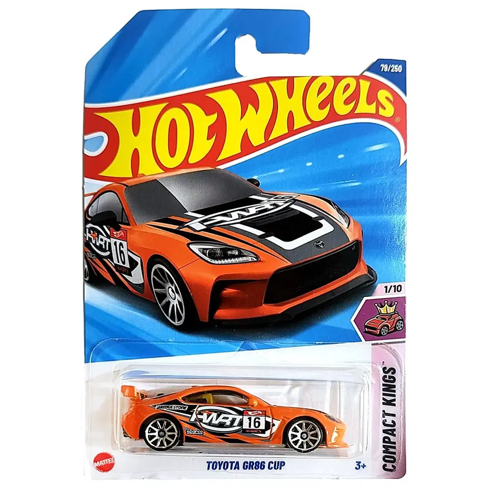 Mattel Hot Wheels - Toyota GR86 Cup - Compact Kings 1/10 - Escala 1:64 Juguete de Colección 1