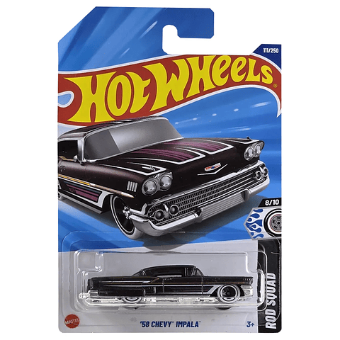 Hot Wheels - 58 Chevy Impala - Rod Squad 8/10