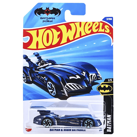 Hot Wheels - Batman y Robin Batmobile - Batman 1/5