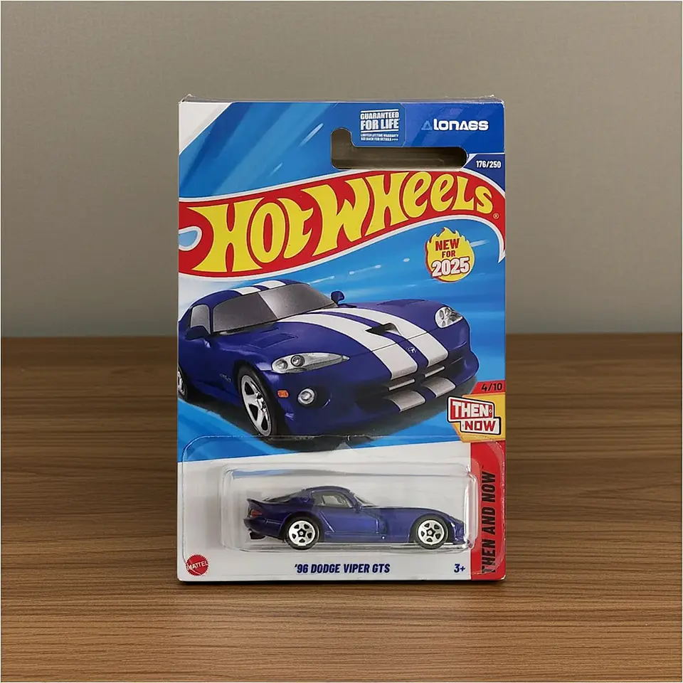 Mattel Hot Wheels 96 Dodge Viper Gts - Then and Now 4/10 Escala 1:64 Juguete de Colección 2