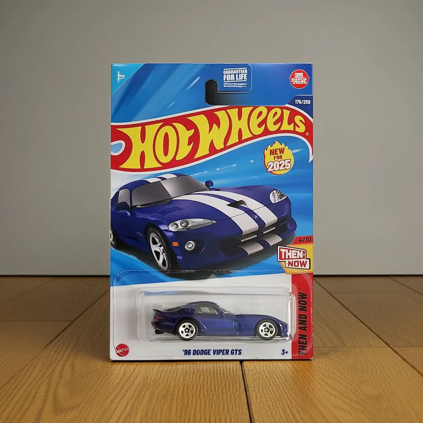 Mattel Hot Wheels 96 Dodge Viper Gts - Then and Now 4/10 Escala 1:64 Juguete de Colección 6