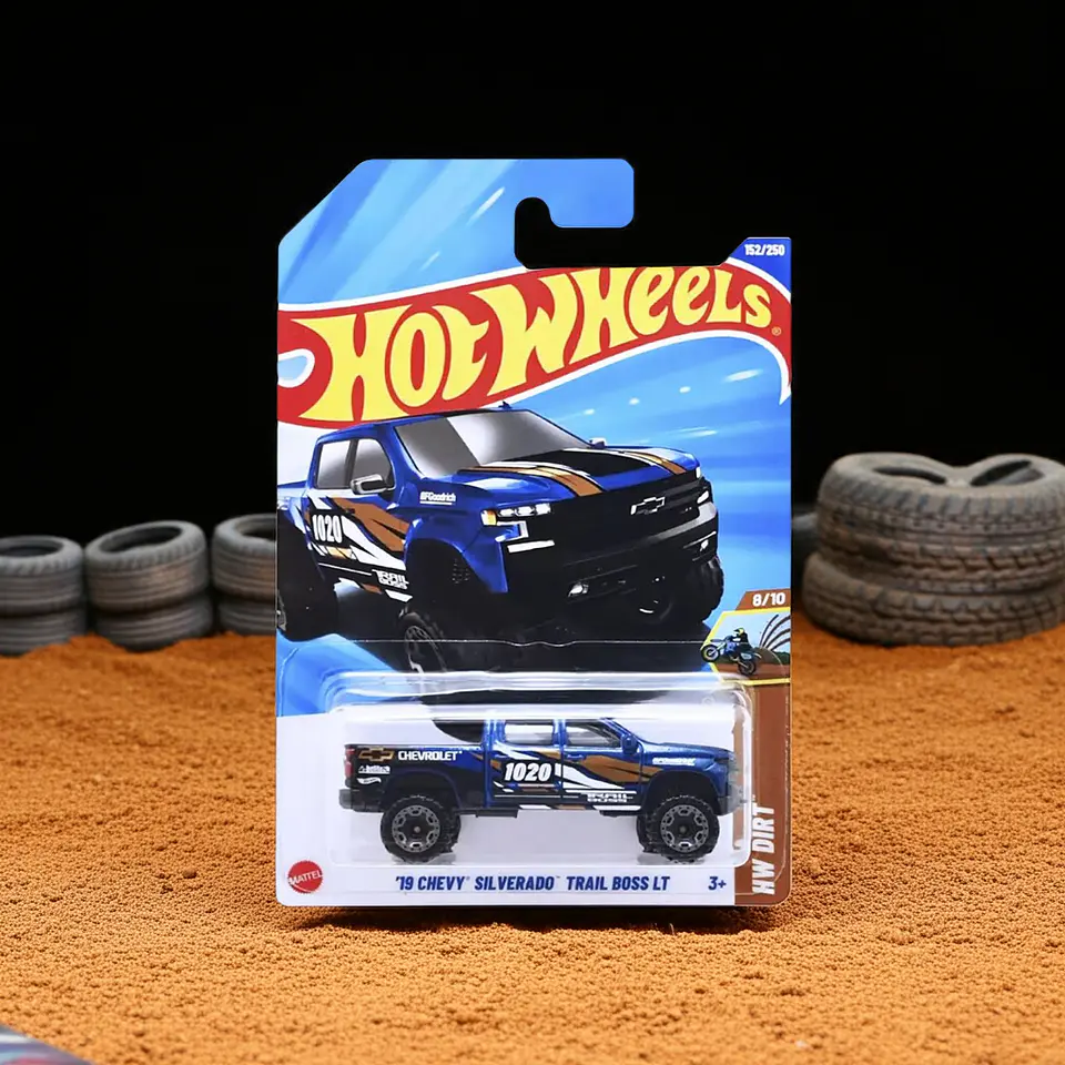 Mattel Hot Wheels - 19 Chevy Silverado Trail Boss Lt - Dirt 8/10 - Escala 1:64 Juguete de Colección 5