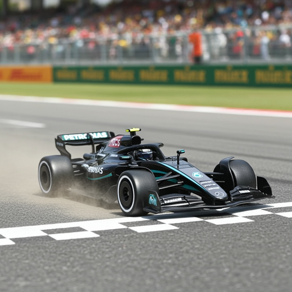 Mattel Hot Wheels - Mercedes AMG Petronas Formula 1 - Track Aces 1/5 F1 - Escala 1:64 Juguete de Colección 5