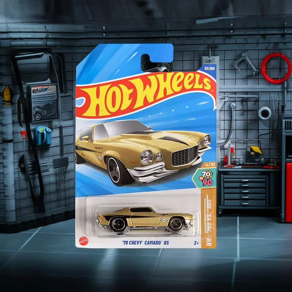 Hot Wheels - 70 Chevy Camaro Rs - 70s Vs 90s 4/10 2