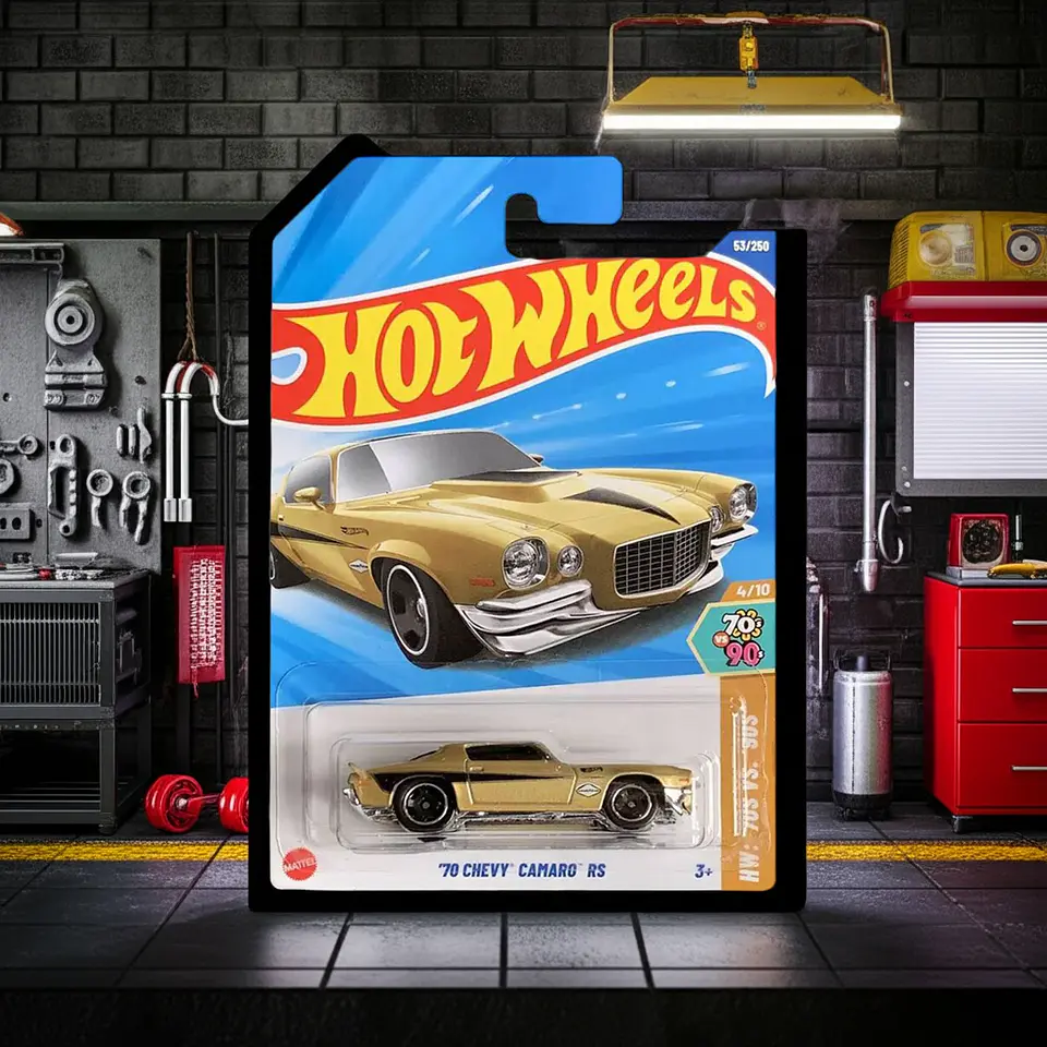 Hot Wheels - 70 Chevy Camaro Rs - 70s Vs 90s 4/10 5