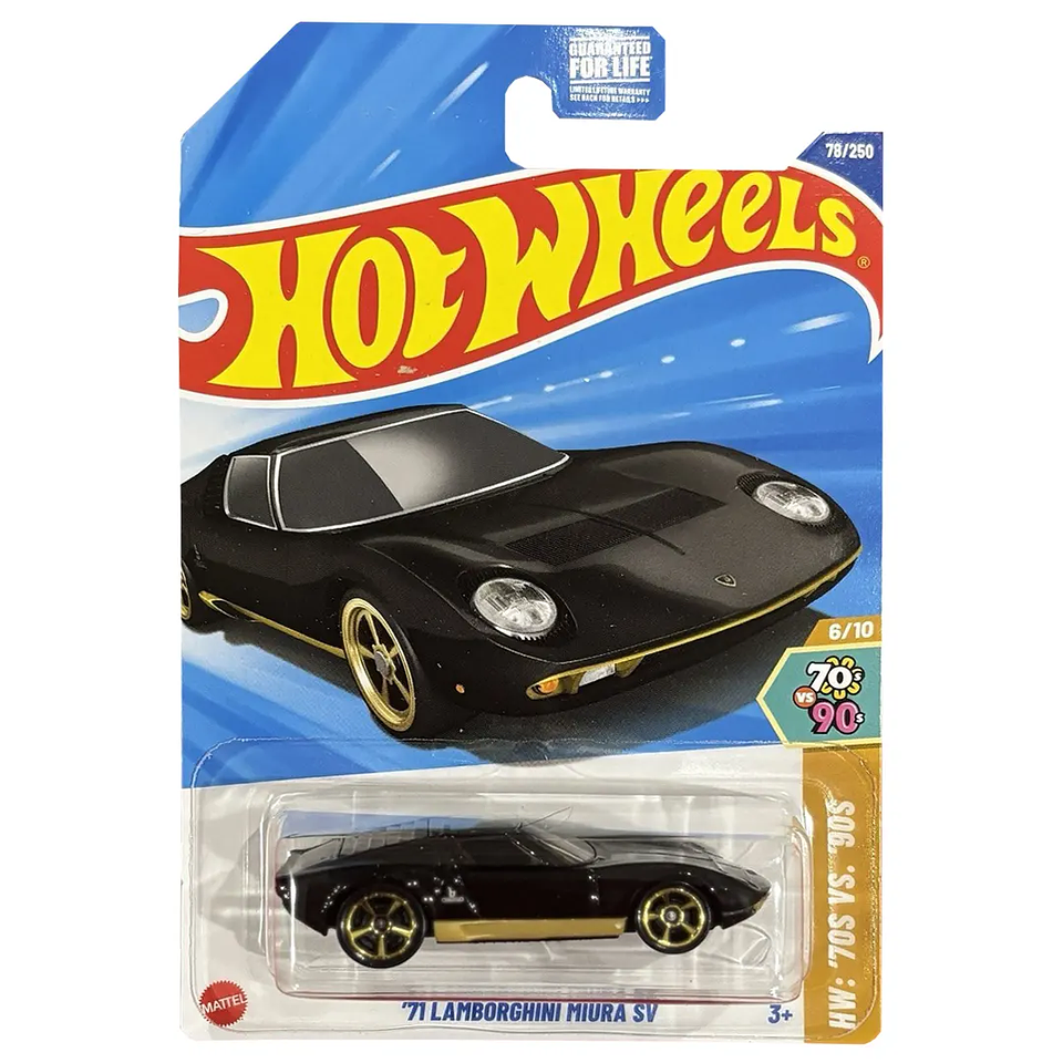 Hot Wheels - 71 Lamborghini Miura Sv - 70s Vs 90s 6/10 2
