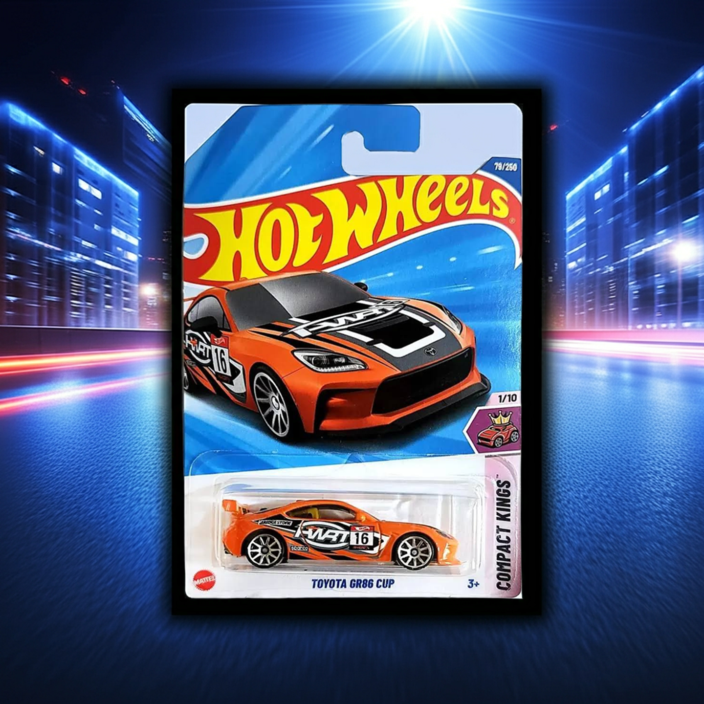Mattel Hot Wheels - Toyota GR86 Cup - Compact Kings 1/10 - Escala 1:64 Juguete de Colección 8