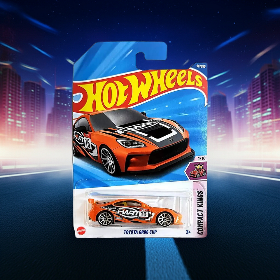 Mattel Hot Wheels - Toyota GR86 Cup - Compact Kings 1/10 - Escala 1:64 Juguete de Colección 9