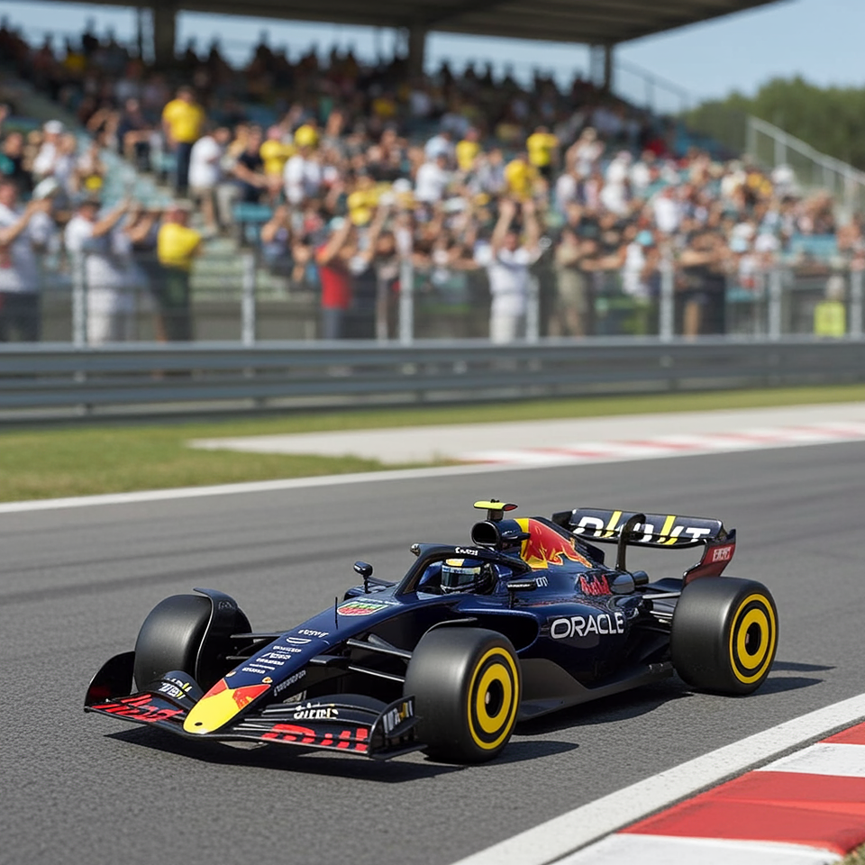 Mattel Hot Wheels - Oracle Red Bull Racing - Track Aces 1/5 Formula 1 F1 - Escala 1:64 Juguete de Colección 3