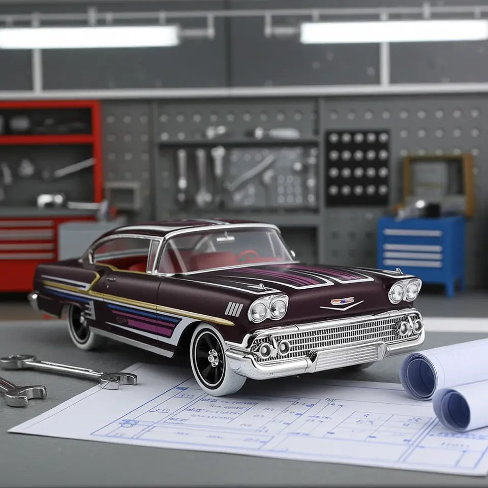 Hot Wheels - 58 Chevy Impala - Rod Squad 8/10 3