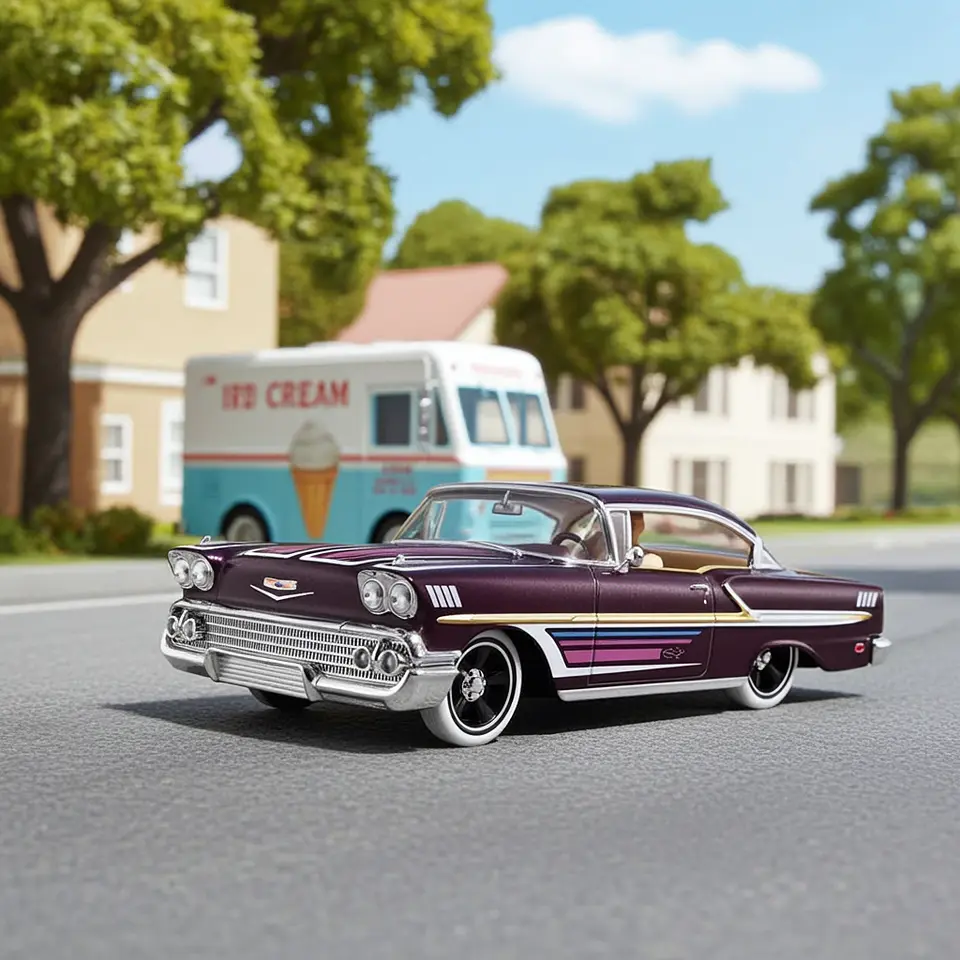 Hot Wheels - 58 Chevy Impala - Rod Squad 8/10 4