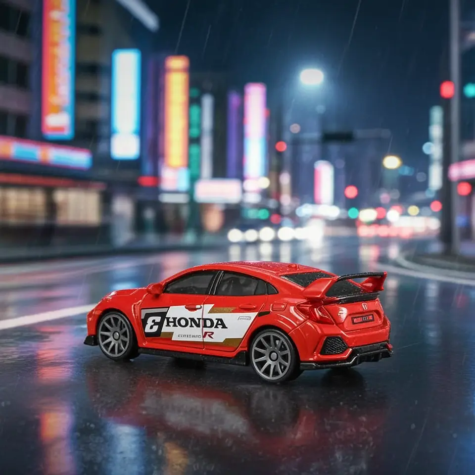 Mattel Hot Wheels - 2018 Honda Civic Type R - Then and Now 3/10 - Escala 1:64 Juguete de Colección 3