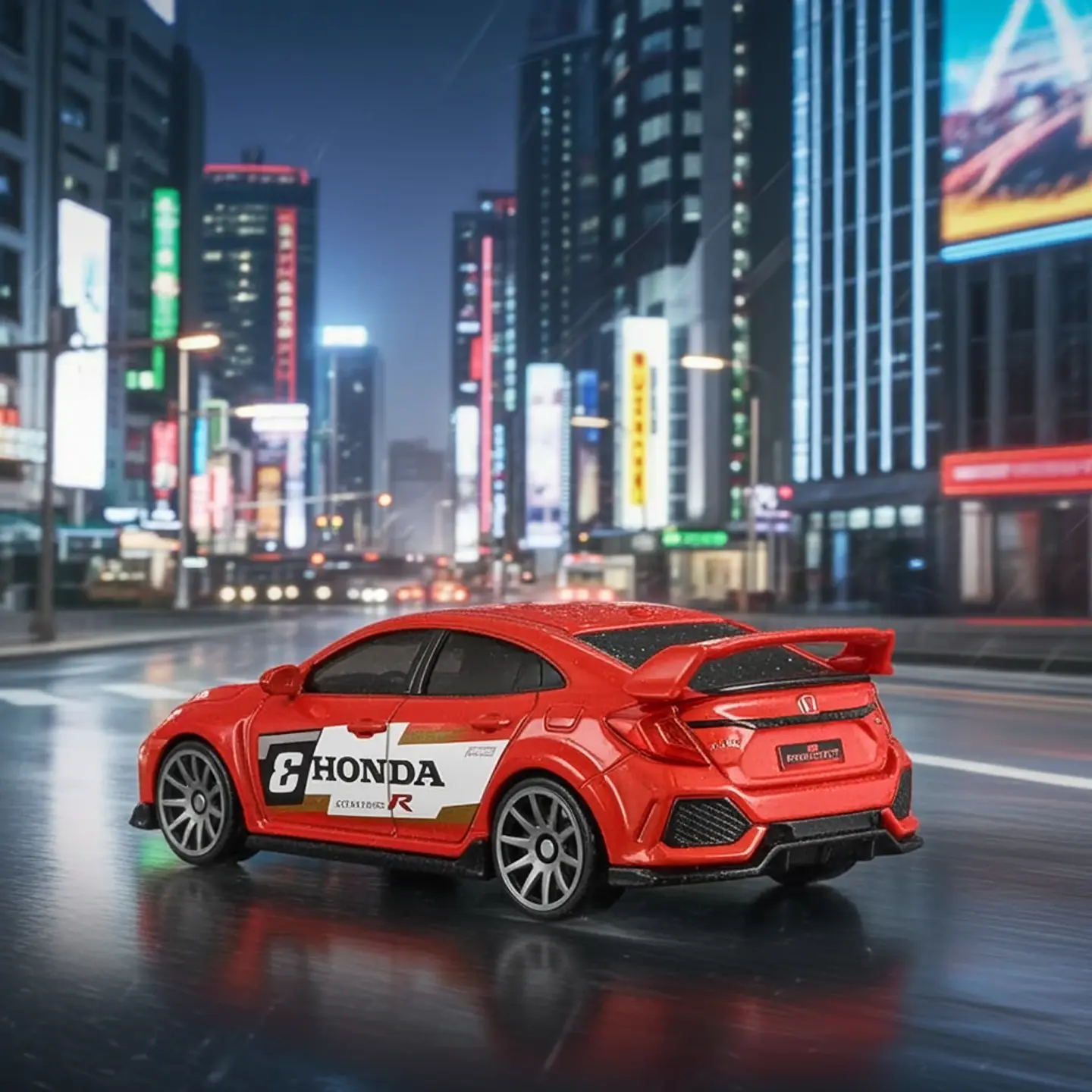 Mattel Hot Wheels - 2018 Honda Civic Type R - Then and Now 3/10 - Escala 1:64 Juguete de Colección 4