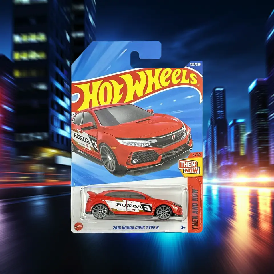 Mattel Hot Wheels - 2018 Honda Civic Type R - Then and Now 3/10 - Escala 1:64 Juguete de Colección 5