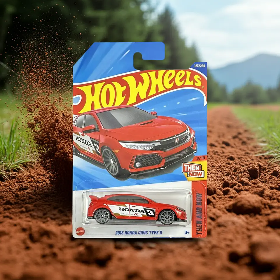 Mattel Hot Wheels - 2018 Honda Civic Type R - Then and Now 3/10 - Escala 1:64 Juguete de Colección 8