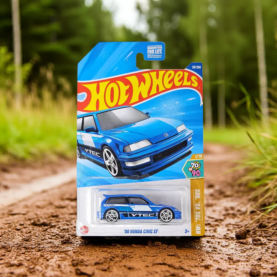 Hot Wheels - 90 Honda Civic EF - 70S vs 90S 1/10 6