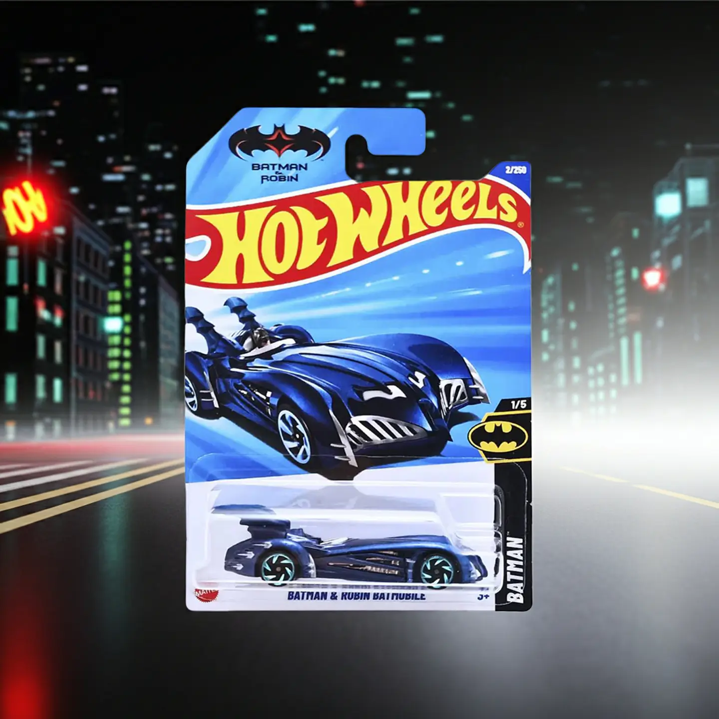 Hot Wheels - Batman y Robin Batmobile - Batman 1/5 2