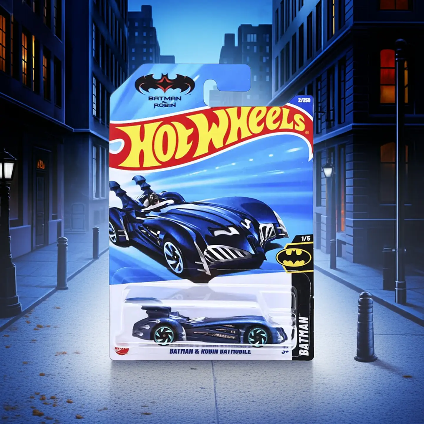 Hot Wheels - Batman y Robin Batmobile - Batman 1/5 3