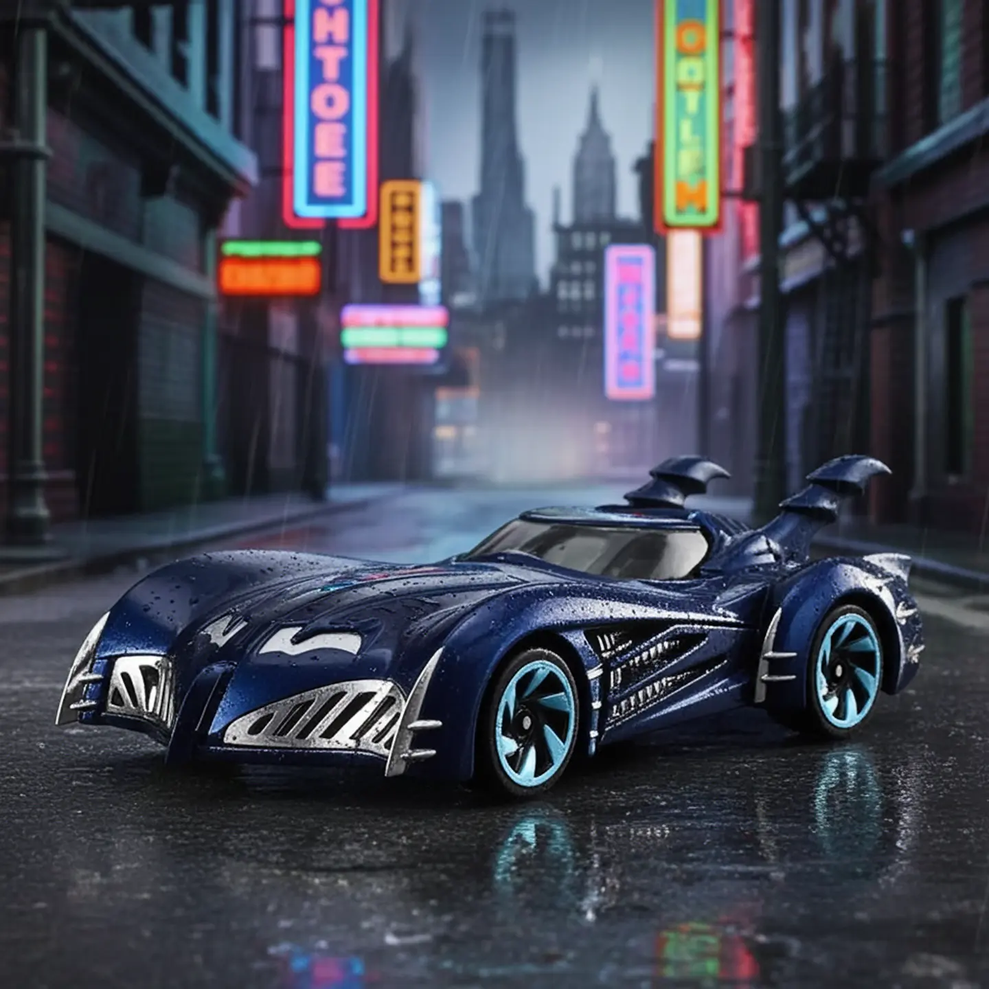 Hot Wheels - Batman y Robin Batmobile - Batman 1/5 4