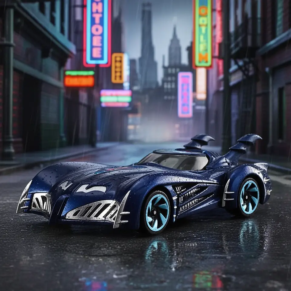 Hot Wheels - Batman y Robin Batmobile - Batman 1/5 4