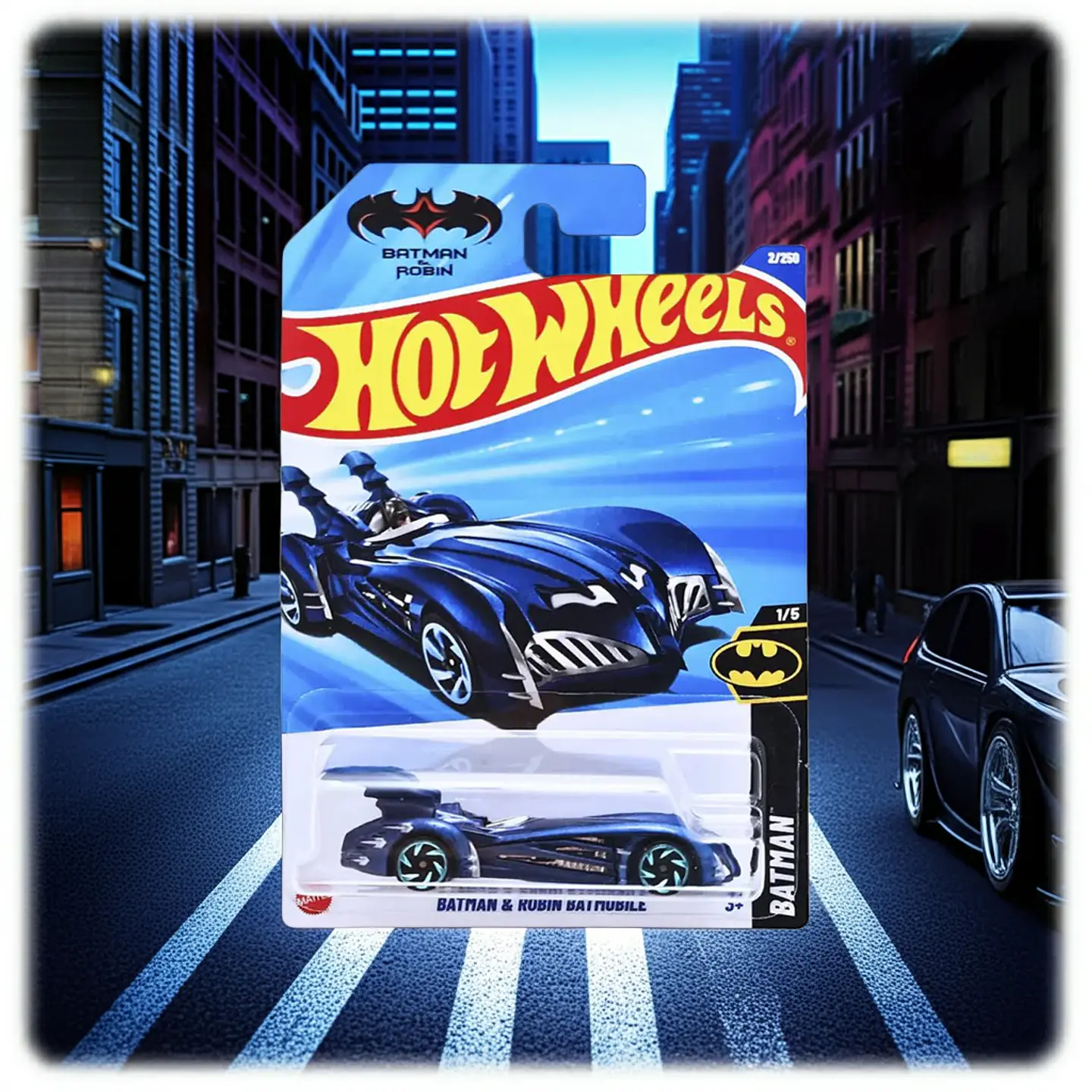 Hot Wheels - Batman y Robin Batmobile - Batman 1/5 8