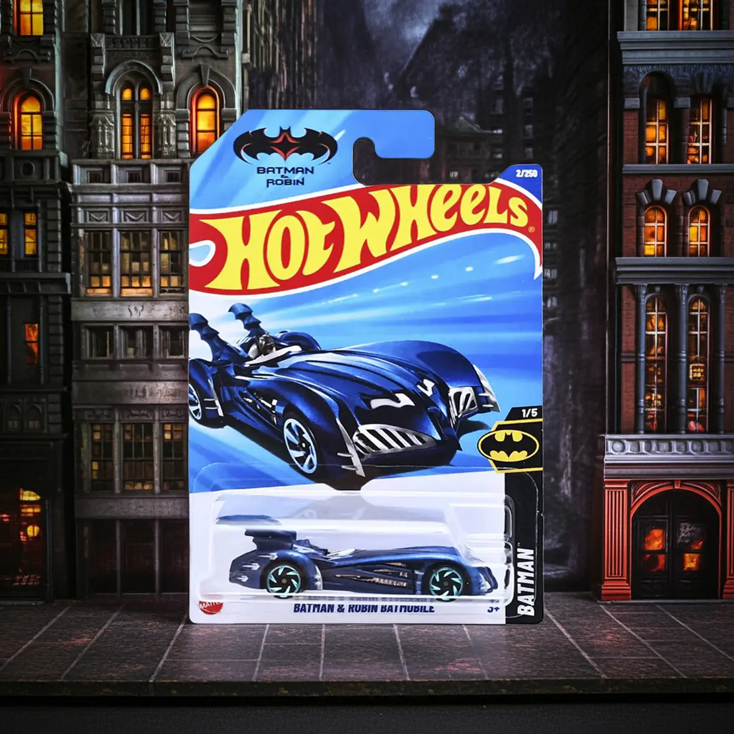Hot Wheels - Batman y Robin Batmobile - Batman 1/5 10