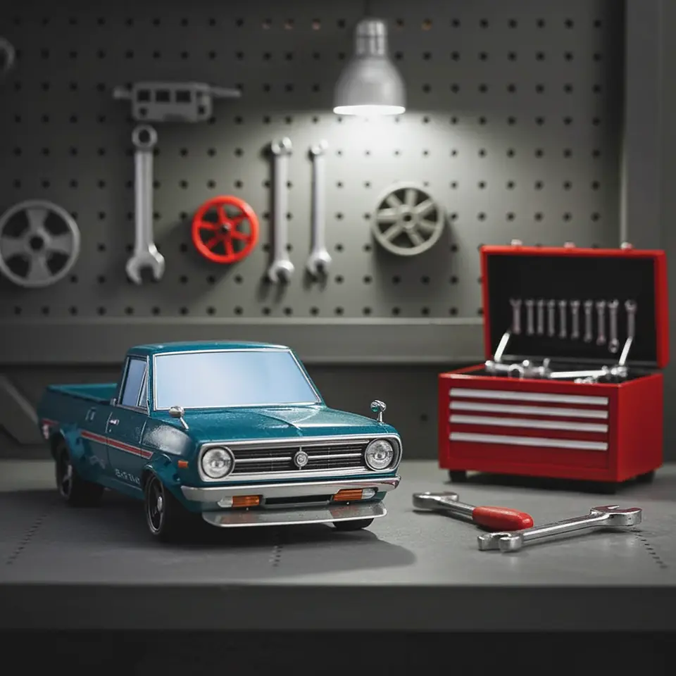 Hot Wheels - 1975 Datsun Sunny Truck (B120) - Hot Trucks 6/10 3