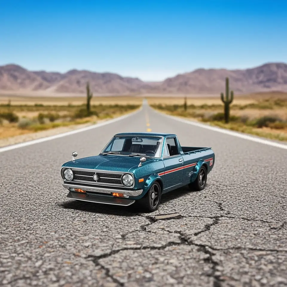 Hot Wheels - 1975 Datsun Sunny Truck (B120) - Hot Trucks 6/10 6