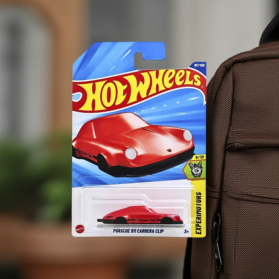 Mattel Hot Wheels - Porsche 911 Carrera Clip -Experimotors 6/10 - Escala 1:64 Auto Juguete de Colección 3