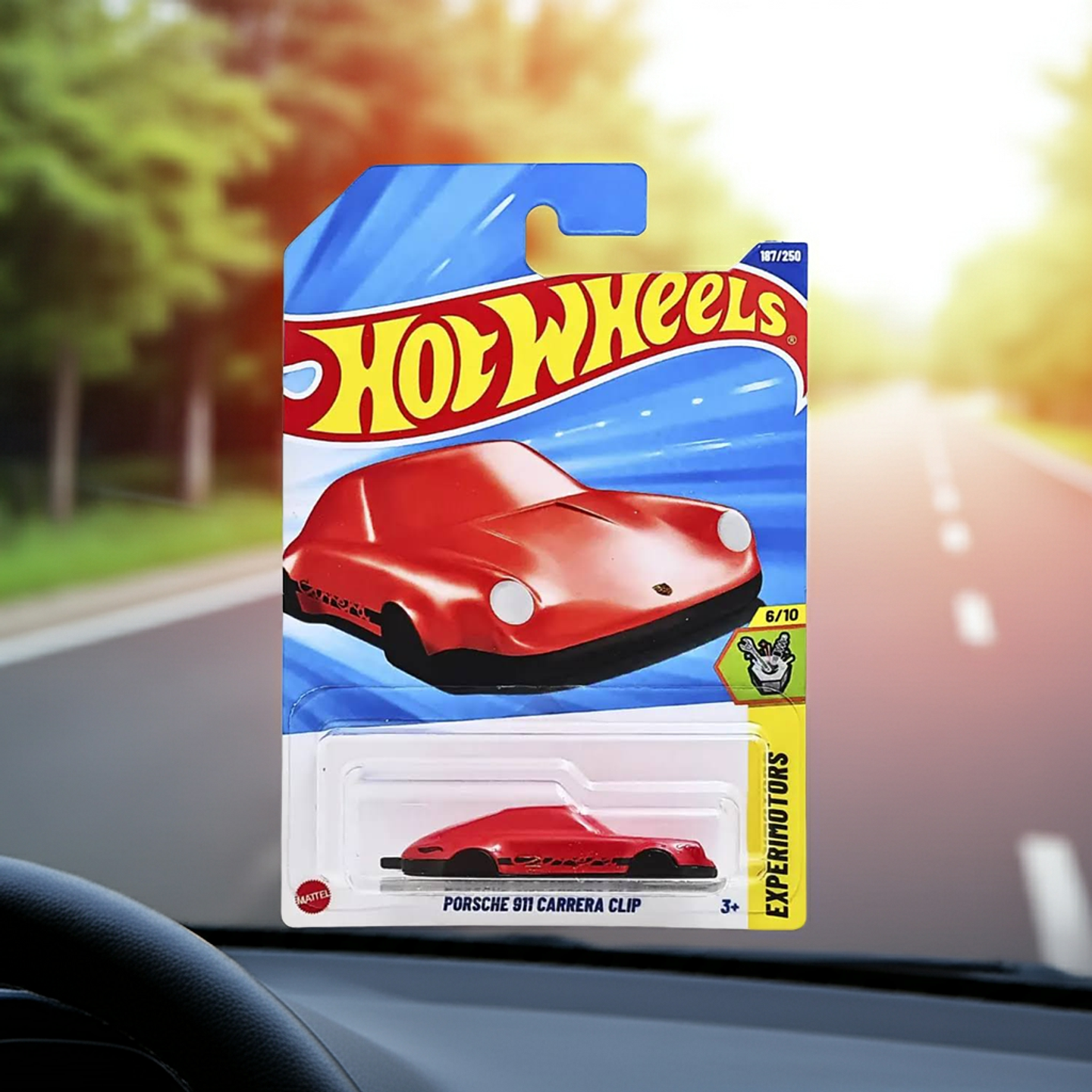 Mattel Hot Wheels - Porsche 911 Carrera Clip -Experimotors 6/10 - Escala 1:64 Auto Juguete de Colección 7