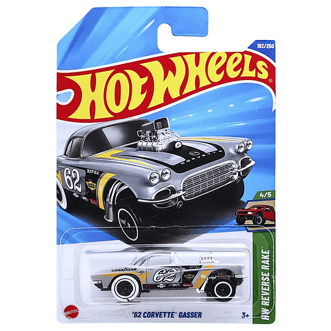 Hot Wheels - 62 Corvette Gasser - HW Reverse Rake 4/5