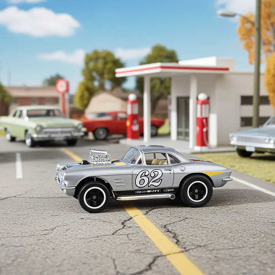 Hot Wheels - 62 Corvette Gasser - HW Reverse Rake 4/5 2