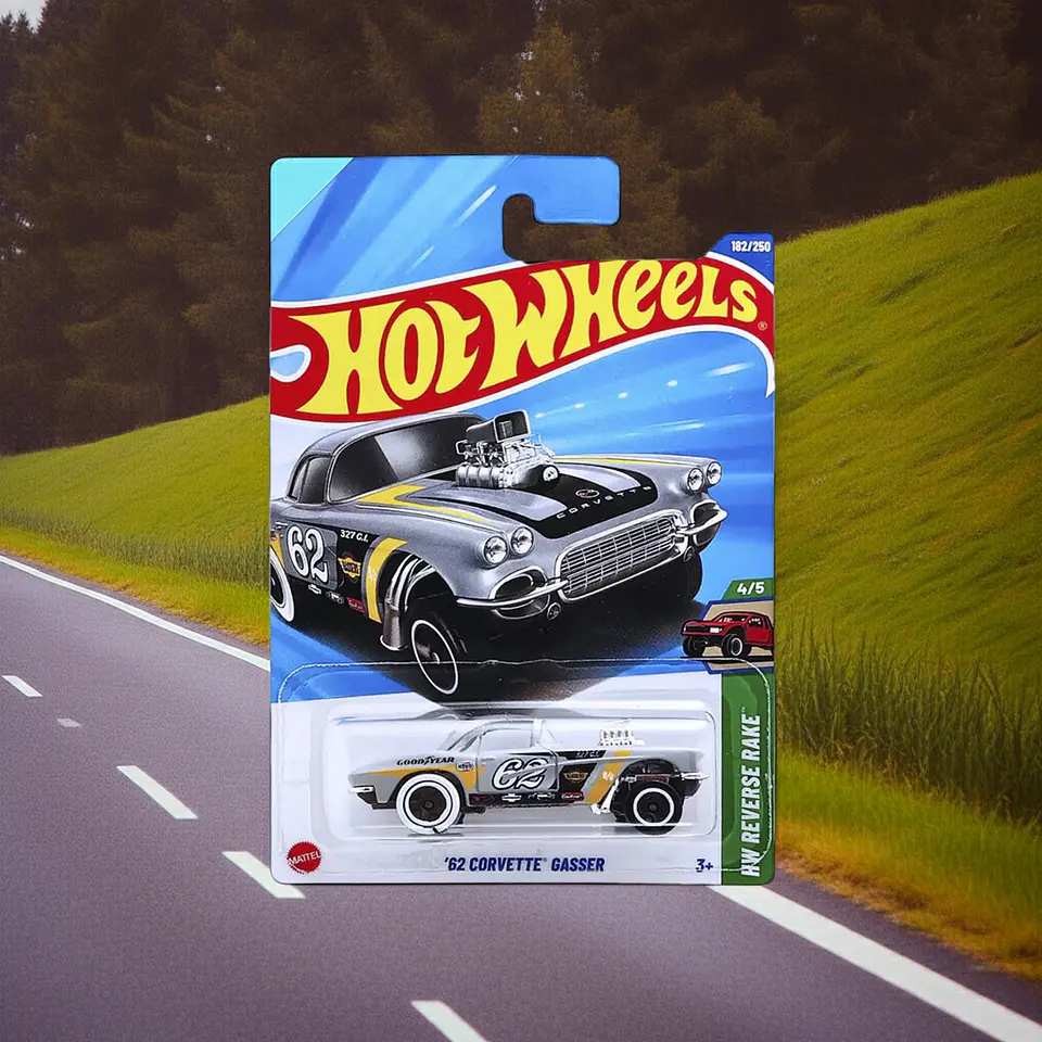 Hot Wheels - 62 Corvette Gasser - HW Reverse Rake 4/5 10