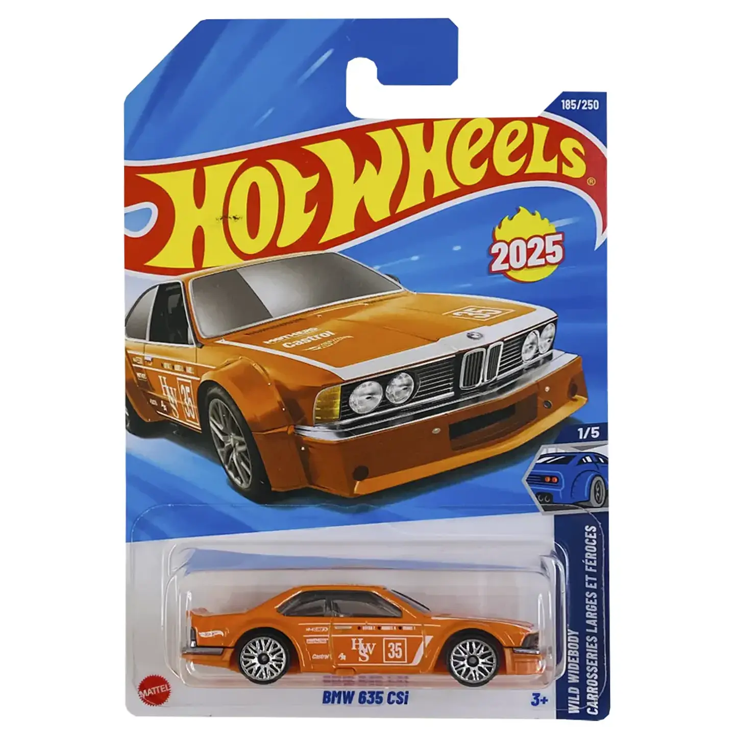 Mattel Hot Wheels - BMW 635 CSI - Wild Widebody 1/5 - Escala 1:64 Juguete de Colección 10