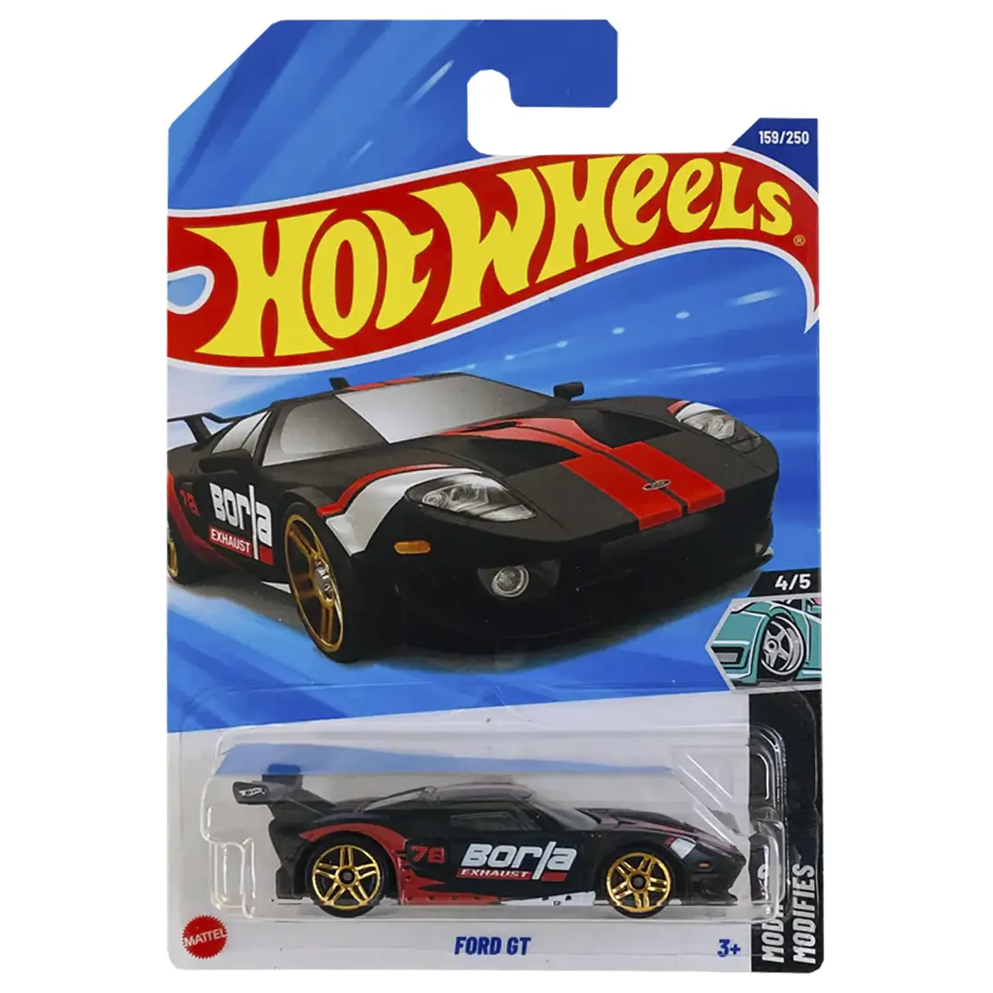 Mattel Hot Wheels Ford Gt - Modified 4/5 Escala 1:64 Juguete de Colección 4